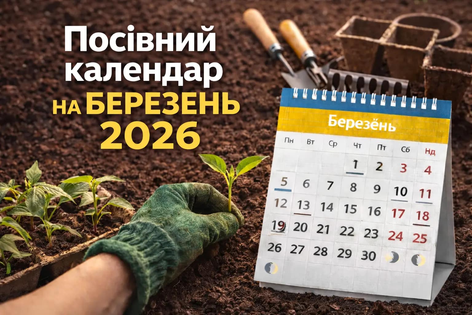 Посівний календар на березень 2026 - Ukraine Daily