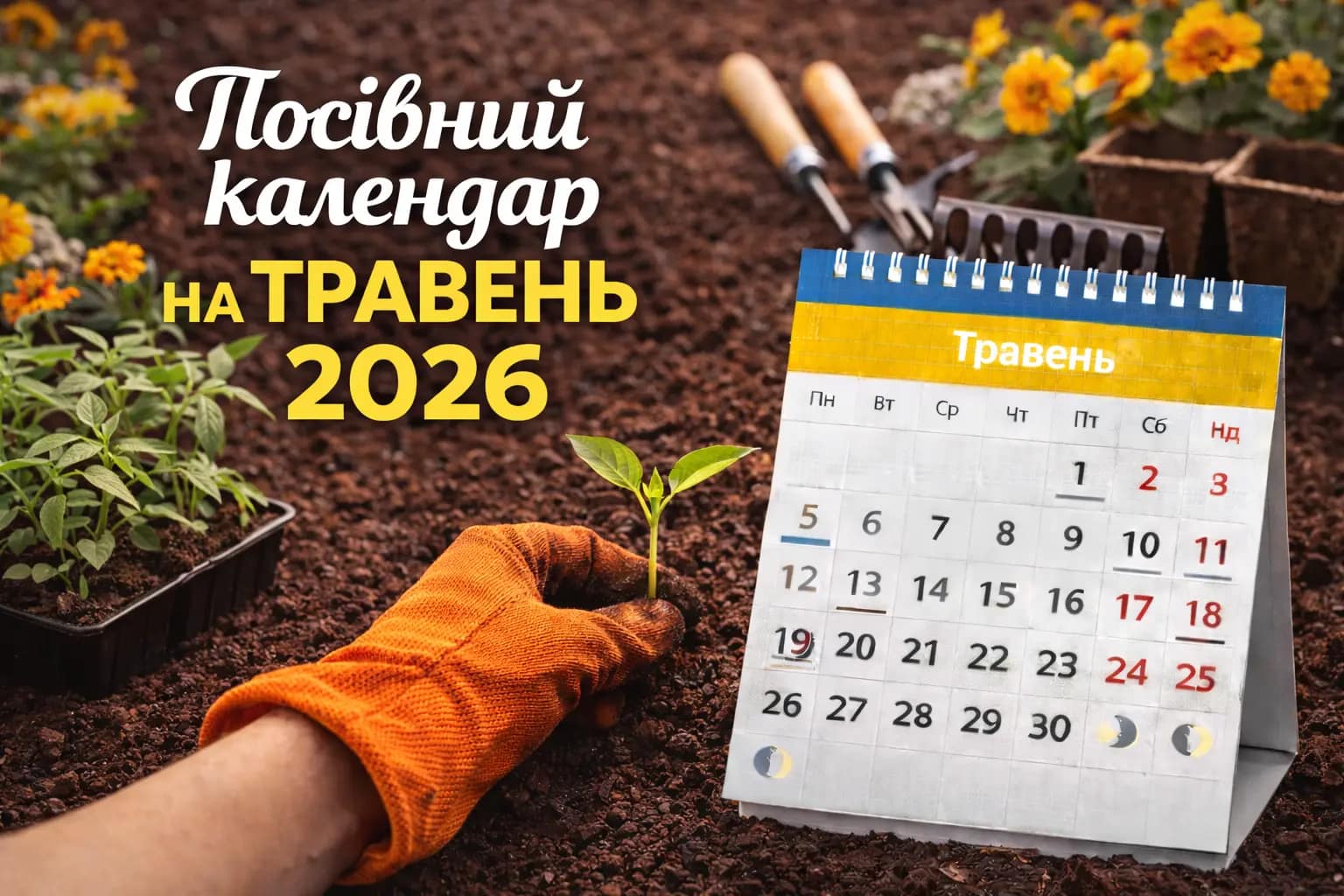Посівний календар на травень 2026 - Ukraine Daily