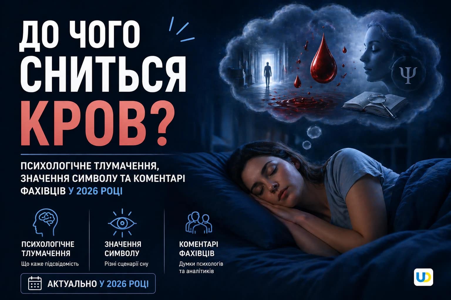 До чого сниться кров: психологічне тлумачення, значення символу та коментарі фахівців у 2026 році