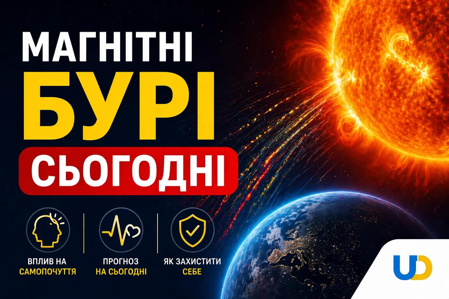 Магнітні бурі сьогодні, 30 квітня 2026: актуальний прогноз та як захистити здоров’я