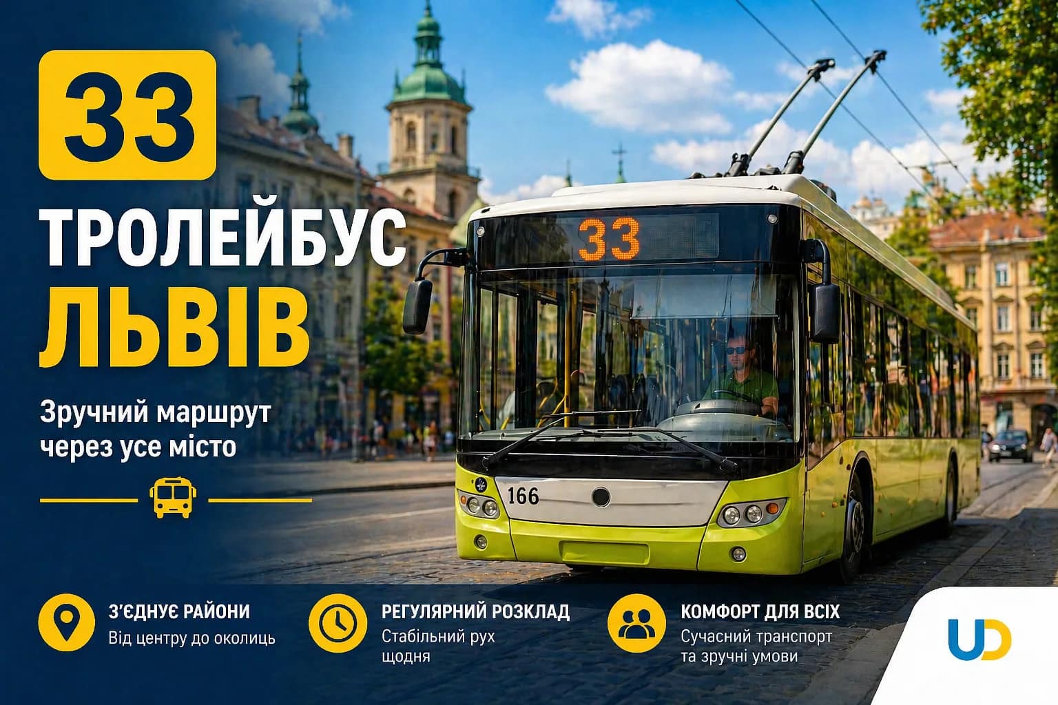 33 тролейбус Львів: маршрут, розклад, зупинки - Ukraine Daily